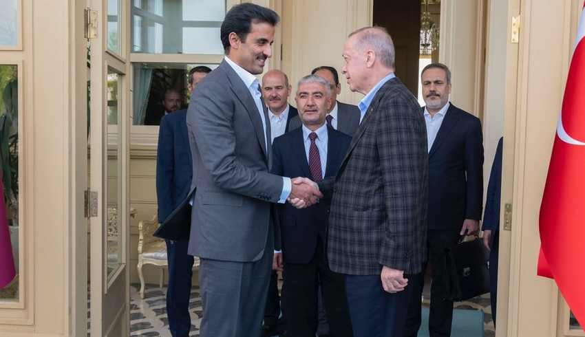 Katar Emiri Al Sani den Cumhurbaşkanı Erdoğan a teşekkür